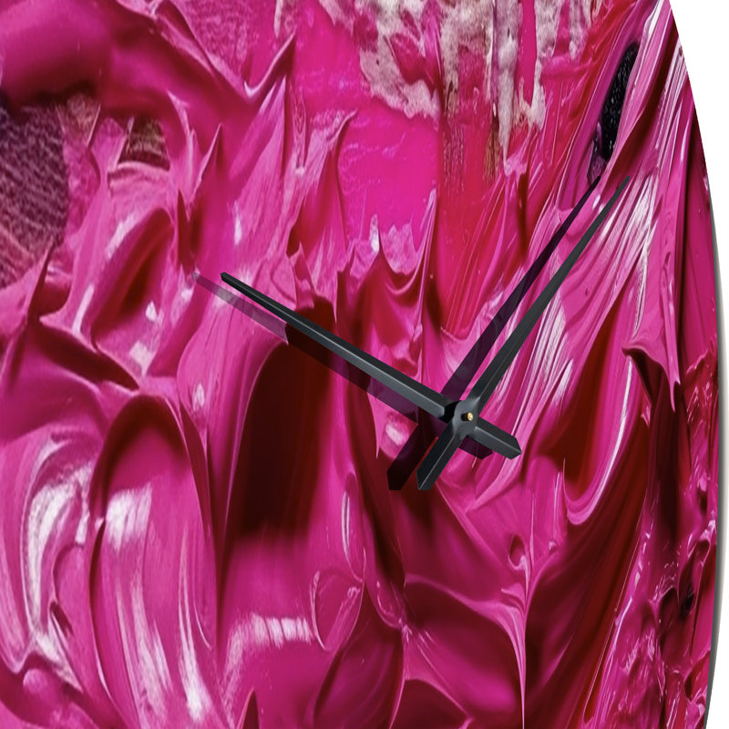 Horloge murale Viva Magenta Bliss Wildness III, Petit