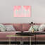 «Dramatic Entrance Sky Diamond», art mural sur toile gris Glam Glam pour chambre à coucher-71079535-71079536