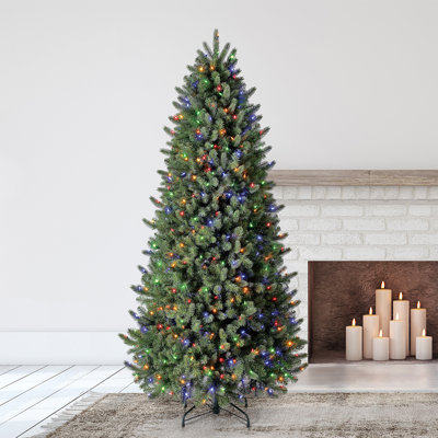 Home Heritage Spruce 7.5 Ft Prelit Artificial Christmas Tree w/ 600 LEDs