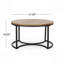 Table basse en verre de haute qualité à 3 niveaux, plateau ovale / couches irrégulières, verre trempé / acier inoxydable, facile à entretenir