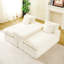 Canapé quatre places en velours blanc tortue, multifonctionnel et modulable, confortable et luxueux, pouvant supporter jusqu'à 180 kg, idéal pour la décoration intérieure.