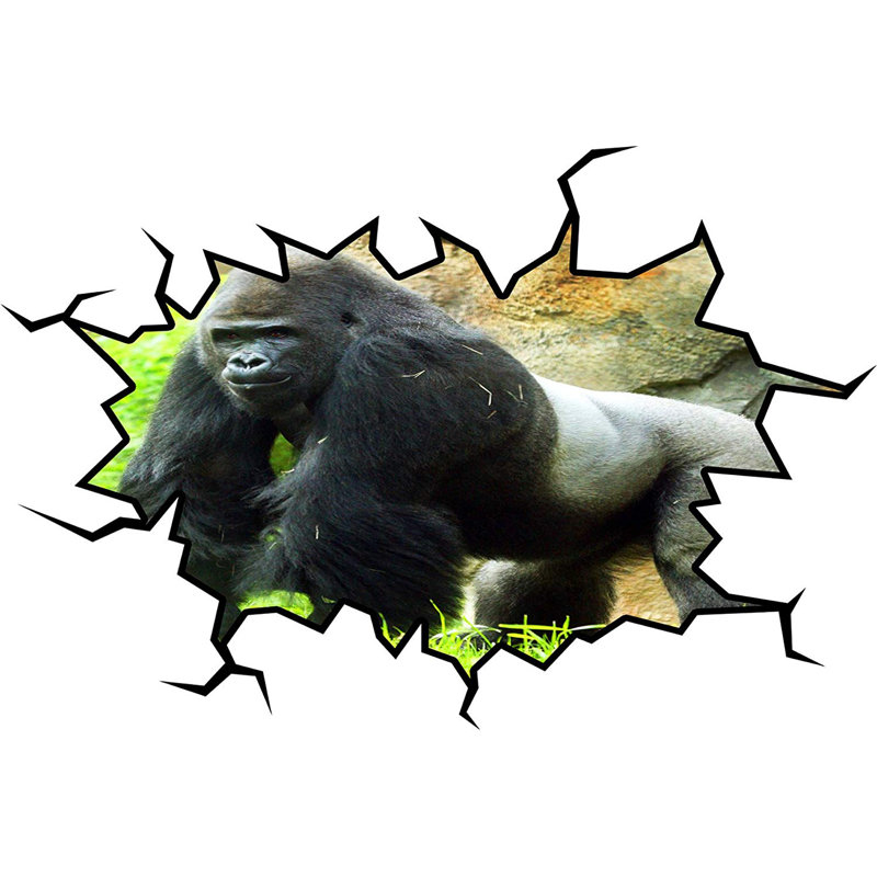Animals Wall Decal, 24" H x 30" W x 0.01" D