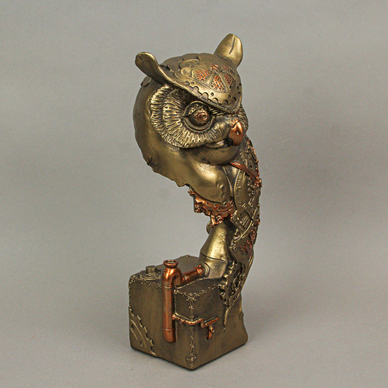 Figurine en résine Steampunk Owl