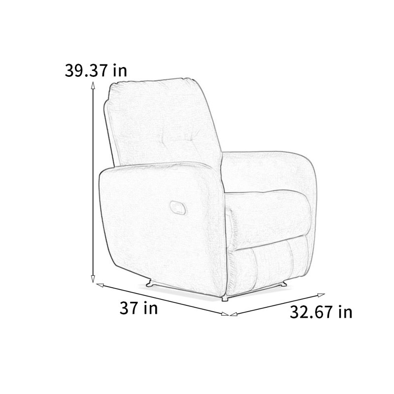 Support multizone et fauteuil inclinable rembourré stable, Bleu