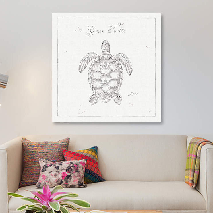 «Underwater Life VIII», impression sur toile, H 12 po x l 12 po x P 0,75 po, Toile tendue, Pas de tapis