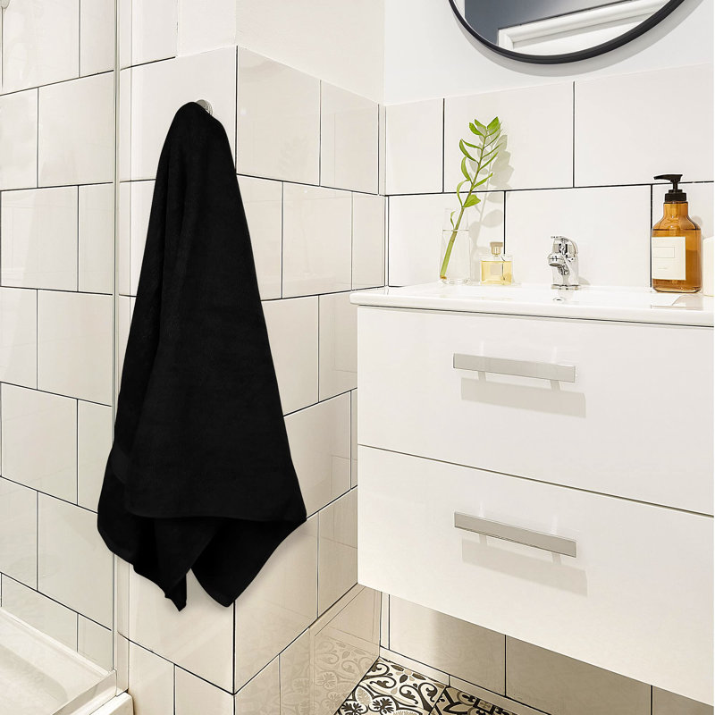 Saladin Bath Towel, Black