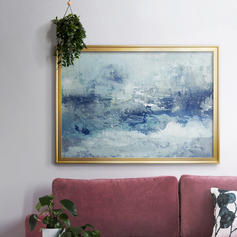 «Blue Cloudscape», reproduction sur toile, H 26 po x l 38 po x P 1,5 po, Or