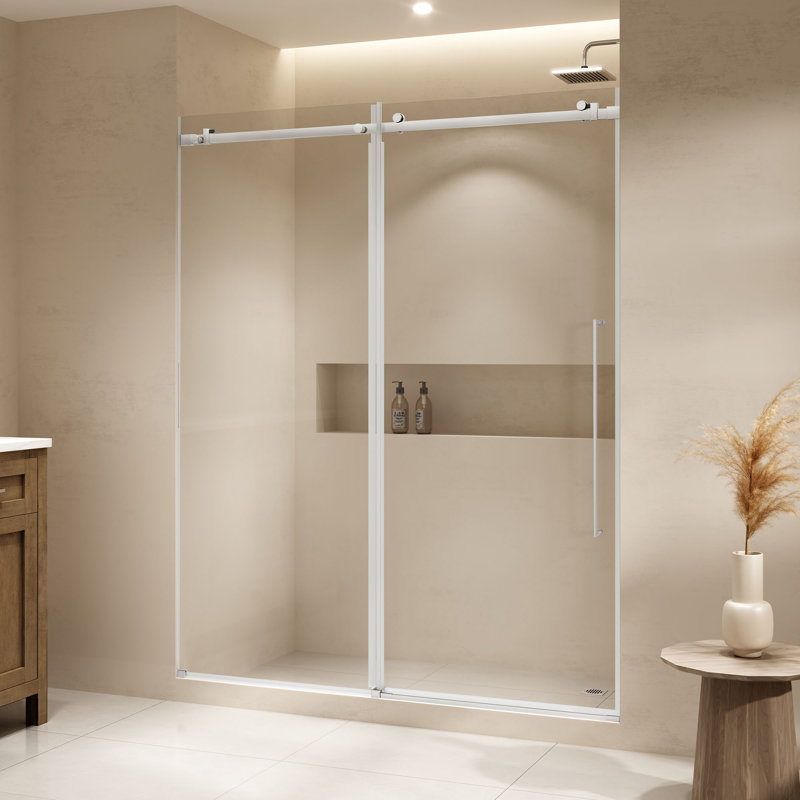 Selby H Porte de douche coulissante sans cadre - Chrome, Chrome