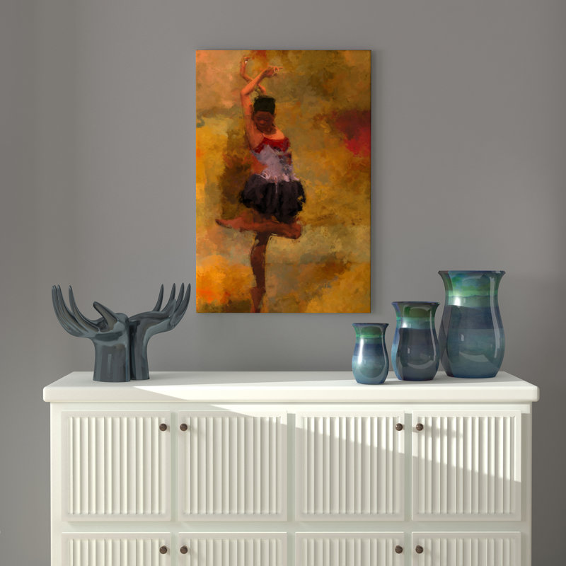 « ballerine sophis danse africains american », reproduction d’impression sur toile, H 45 po x l 30 po x P 1,5 po