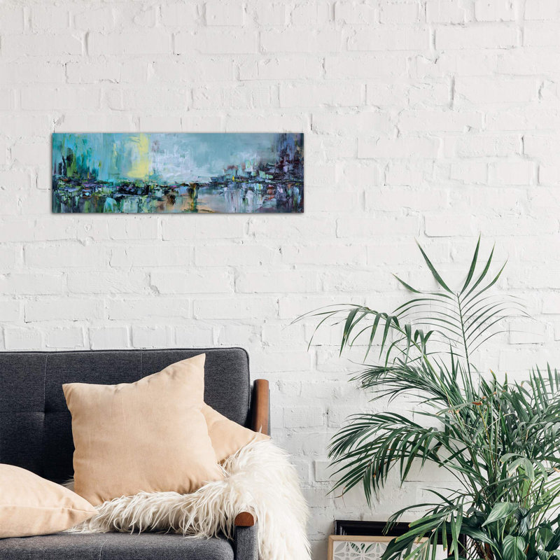 Enlightenment by Shalimar Legaspi - Wrapped Canvas Panoramic Painting, 30.48 cm H x 91.44 cm W x 1.91 cm D