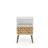 Liberty 18" W Mid-Century Modern 1-Drawer Nightstand in Natural and White-2123305841