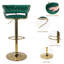 Swivel Upholstered Adjustable Height Bar Stool-393907101-428650039
