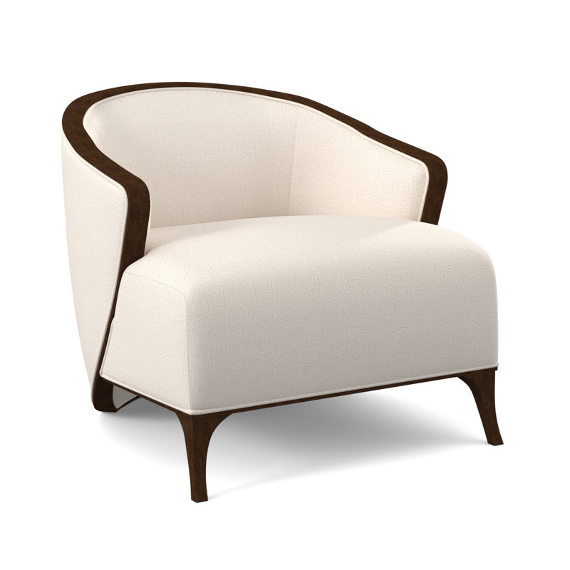 Penegrine Lounge Chair, American Walnut, Sunny Linen
