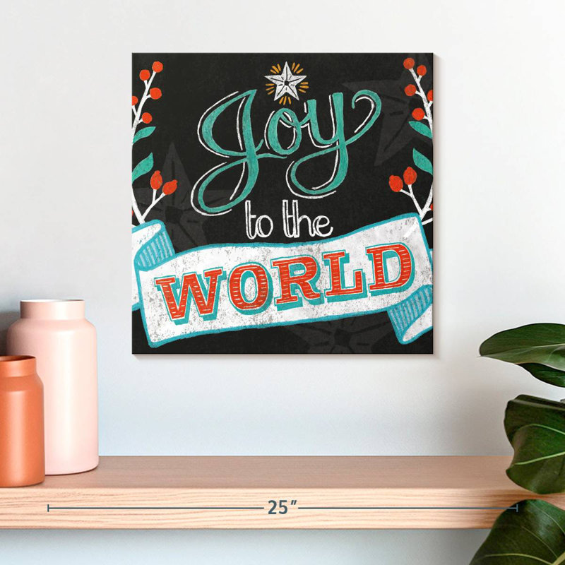 Tergel Joy To The World, H 16 po x l 16 po