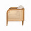 Chaise avec accoudoirs rembourrée pour l'extérieur