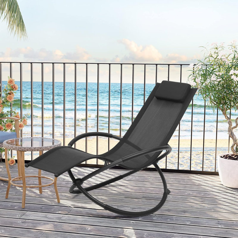 Pinkerton 152cm Long Reclining Zero Gravity, Black