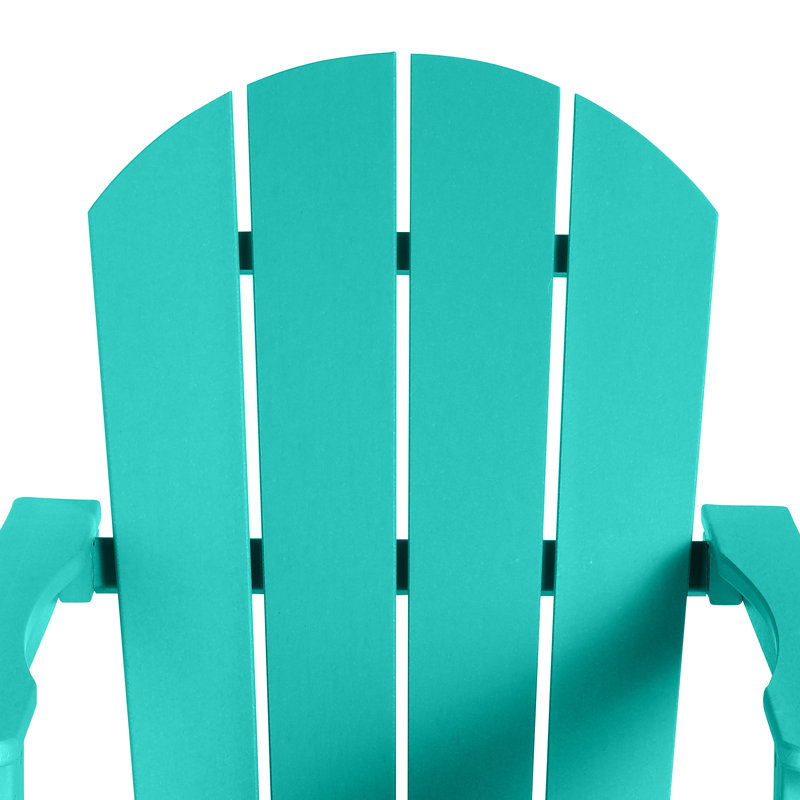 Chaise Adirondack berçante en PEHD Laguna, Turquoise