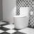 16" Seat Height Elongated One-Piece Ceramic Toilet, Dual Flush, 12" Rough-In, White