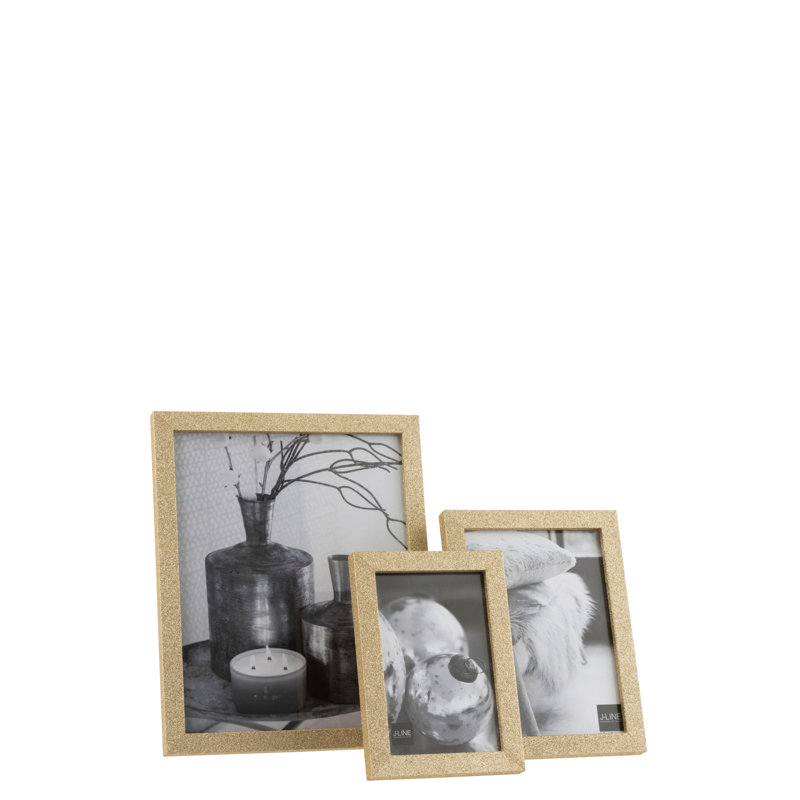 Jimmy Single Picture Frame, 27cm H x 22cm W x 1.5cm D, Gold