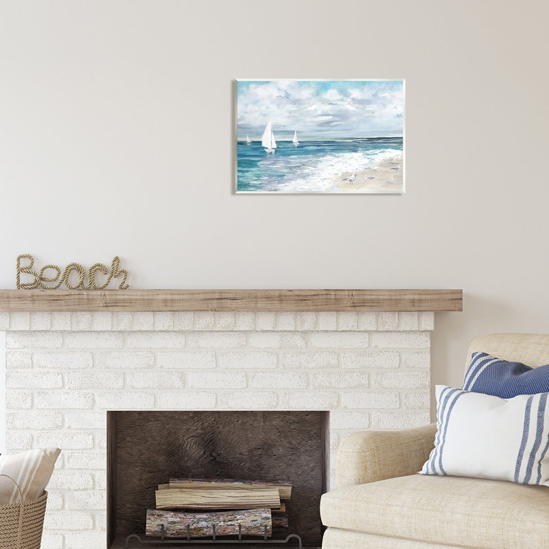 " On The Water " by Carson Lyons, 13" H x 19" W x 0.5" D