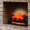 Insert de bûches pour foyer électrique autoportant 24 po Ignis, chauffage 750W / 1500W, 6 couleurs de flamme avec 5 lumières, son craquelé, télécommande, par Puraflame
