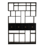 Grobius Bookcase, Hand Rubbed Black