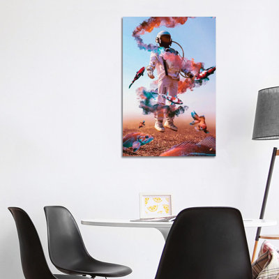 Too Many Astronauts 1 Piece Wrapped Canvas Wall Art