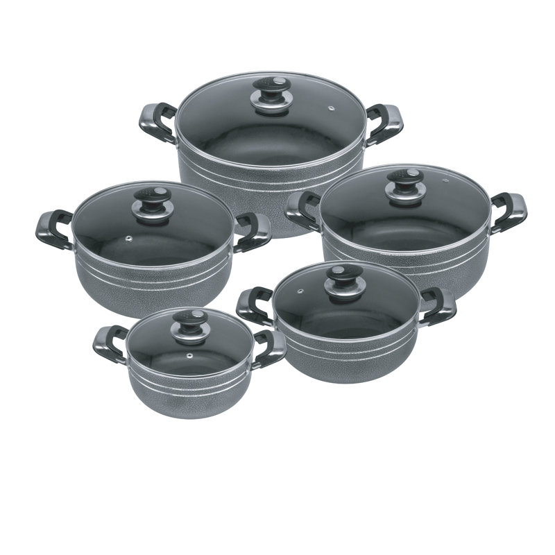 UNA 5 - Piece Aluminum Cookware Set