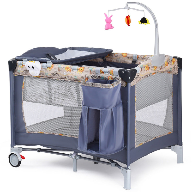 Panier Moïse pliable, gris