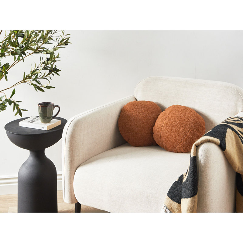 RUTABAGA Circular Throw Cushion, Brown