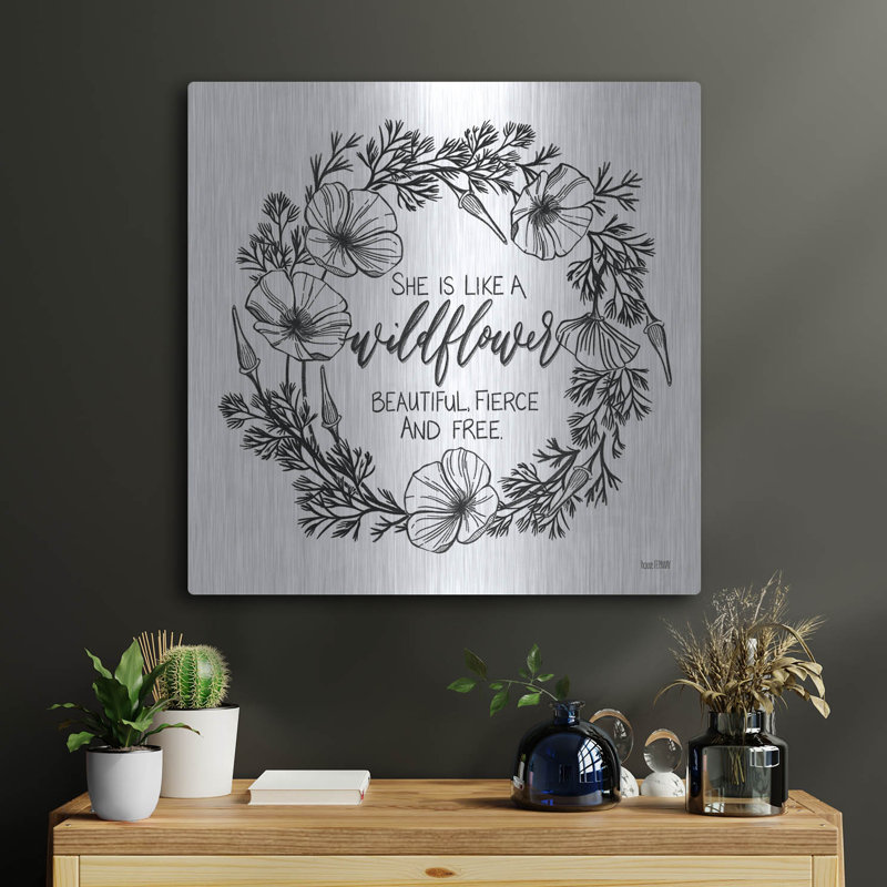 «She Is Like A Wildflower» par House Fenway, H 24 po x l 24 po
