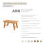 Banc de pique-nique en bois massif Copp