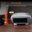 Warmlite WL44004 Portable Flat Fan Heater with 2 Heat Settings and Overheat Protection, 2000W, White-129548430