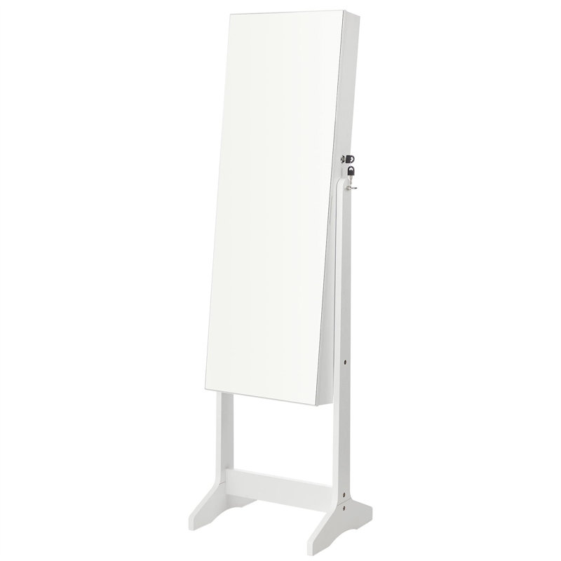 Armoire pour bijoux rectangulaire sur pied - organisateur ultime pour le maquillage et les accessoires - cadeau d'anniversaire idéal