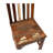Nantucket Distressed Painted Reclaimed Hardwood Lath Back Dining Side Chair
