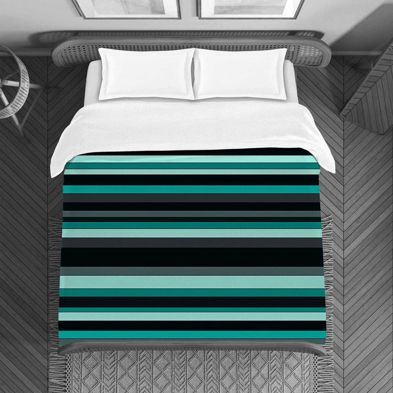 Polyester Striped Duvet Cover, Twin Duvet Cover