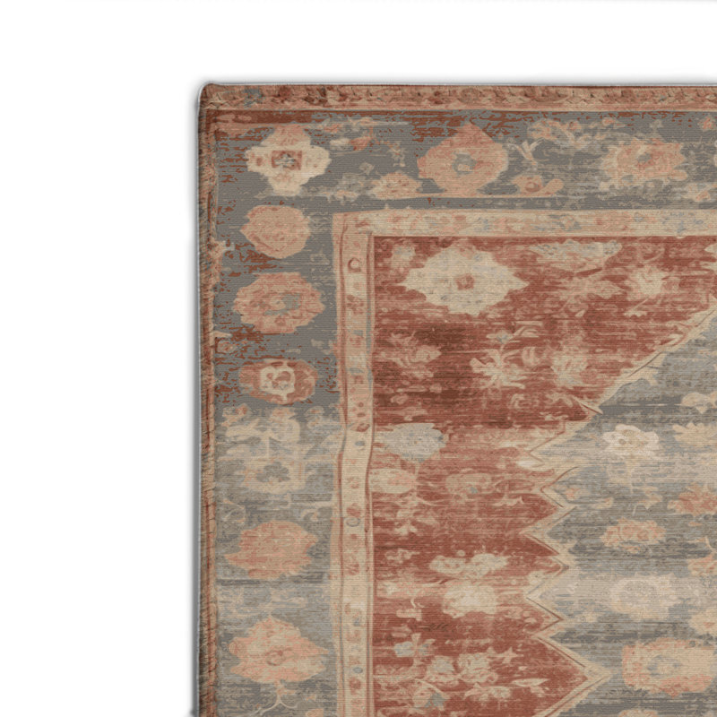 Tapis intérieur et extérieur brun Overdyed, Rectangulaire 8 pi x 10 pi