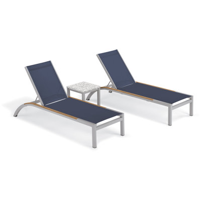 Argento And Travira Outdoor Chaise Lounge