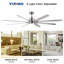Ventilateur de plafond 72 po avec lumières DEL Kiyono