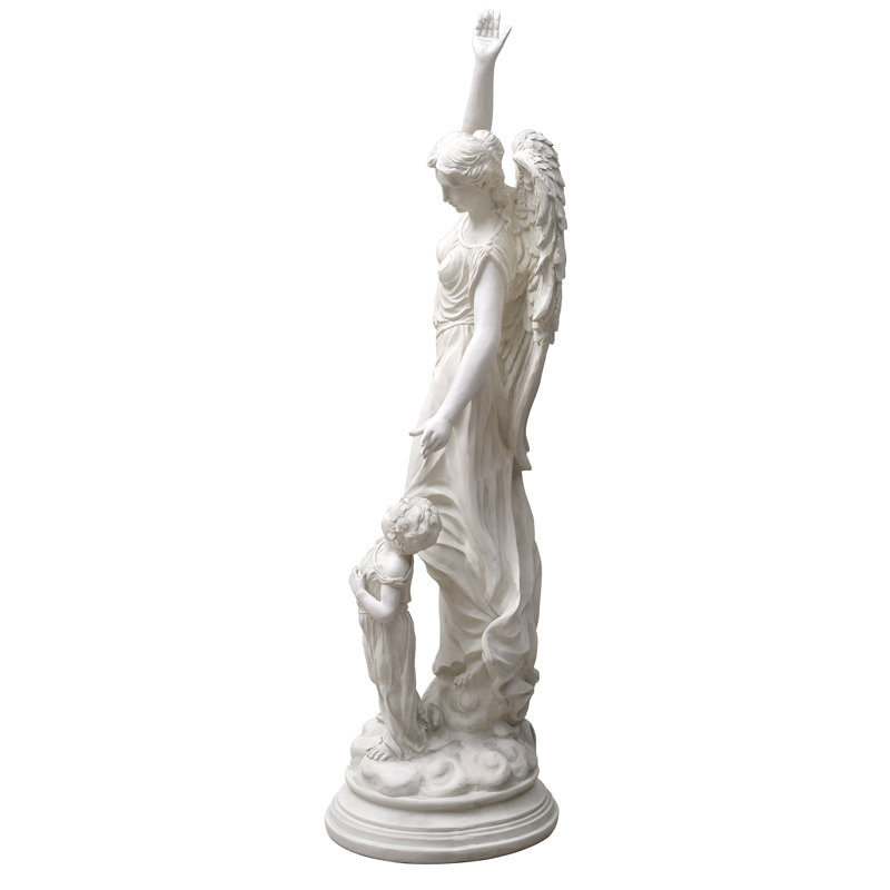 Statue ange avec enfant