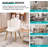 Velvet Vanity Chair with Back Vanity Stool with Gold Legs-1995522426