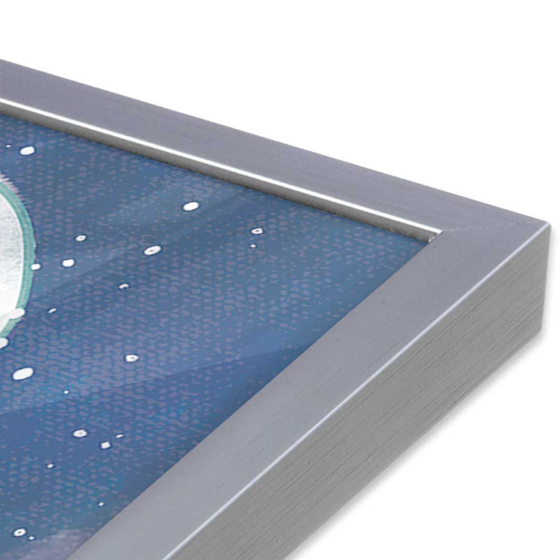 Ensemble de 2 impressions sur neige Snowy Toy Shop, 24 po x 18 po, Chrome poli