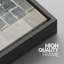 «Geometric Line Black Tan», art industriel, lignes abstraites douillettes, encadré sur toile, 3 pièces-90847566-119405883
