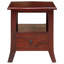  Armoire de chevet avec tiroir brun 15,75 po x 15,75 po x 17,91 po-14972650