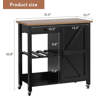 Gracie Oaks Kitchen Cart with Storage, Kitchen Island Cart with ...