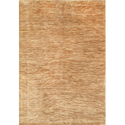 Canvello Modern Collection Hand-Knotted Hemp Area Rug- 6' X 9'