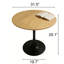 Table ronde, table de salle à manger moderne, table de salle à manger, plateau en panneau de fibres à densité moyenne et base tulipe en acier, table de cuisine, table basse Mid-Century, table de salle à manger ovale
