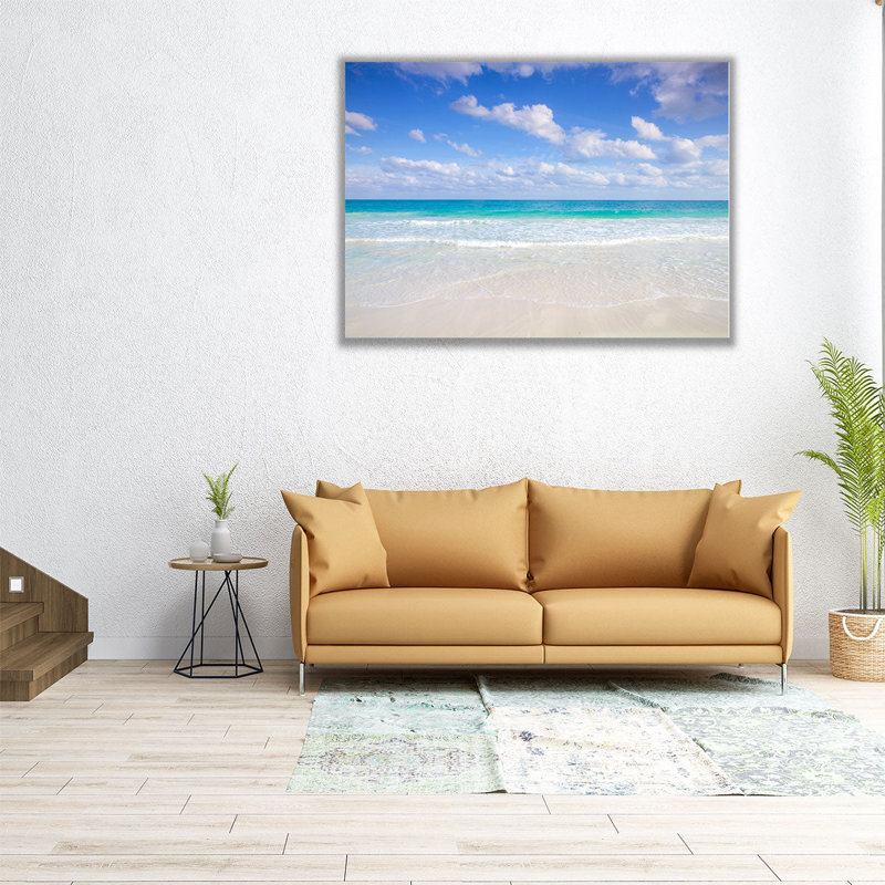 «Cancun Beach, Mexico», reproduction d'art sur toile, H 18 po x l 24 po