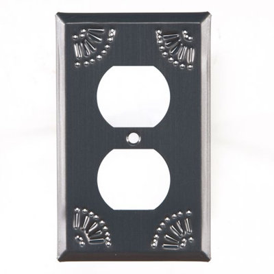 No Subject 1 - Gang Duplex Outlet Standard Wall Plate