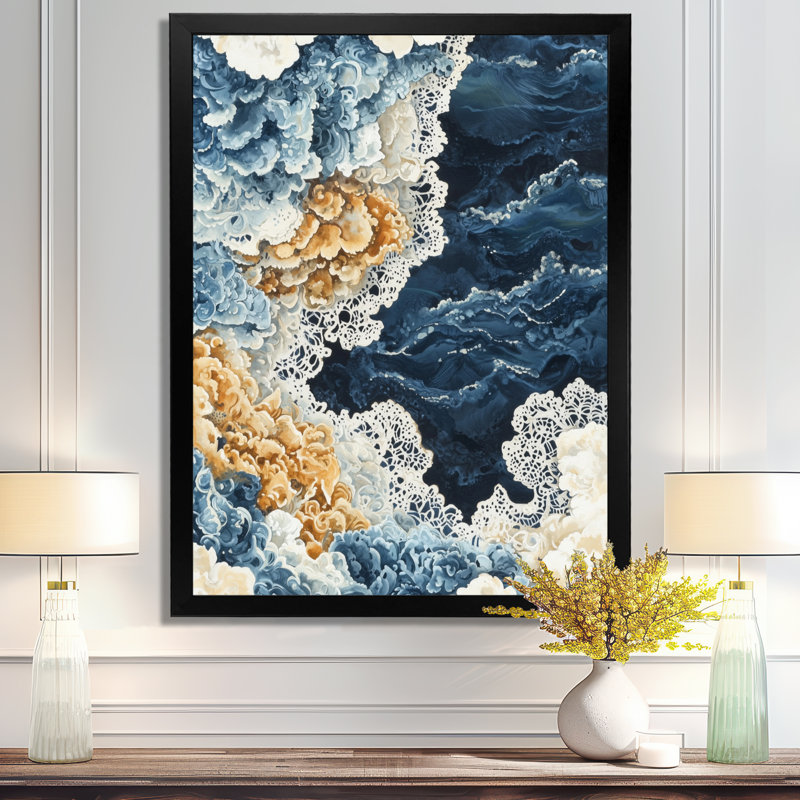 Crim - Abstract Impressionism Wall Décor, Black